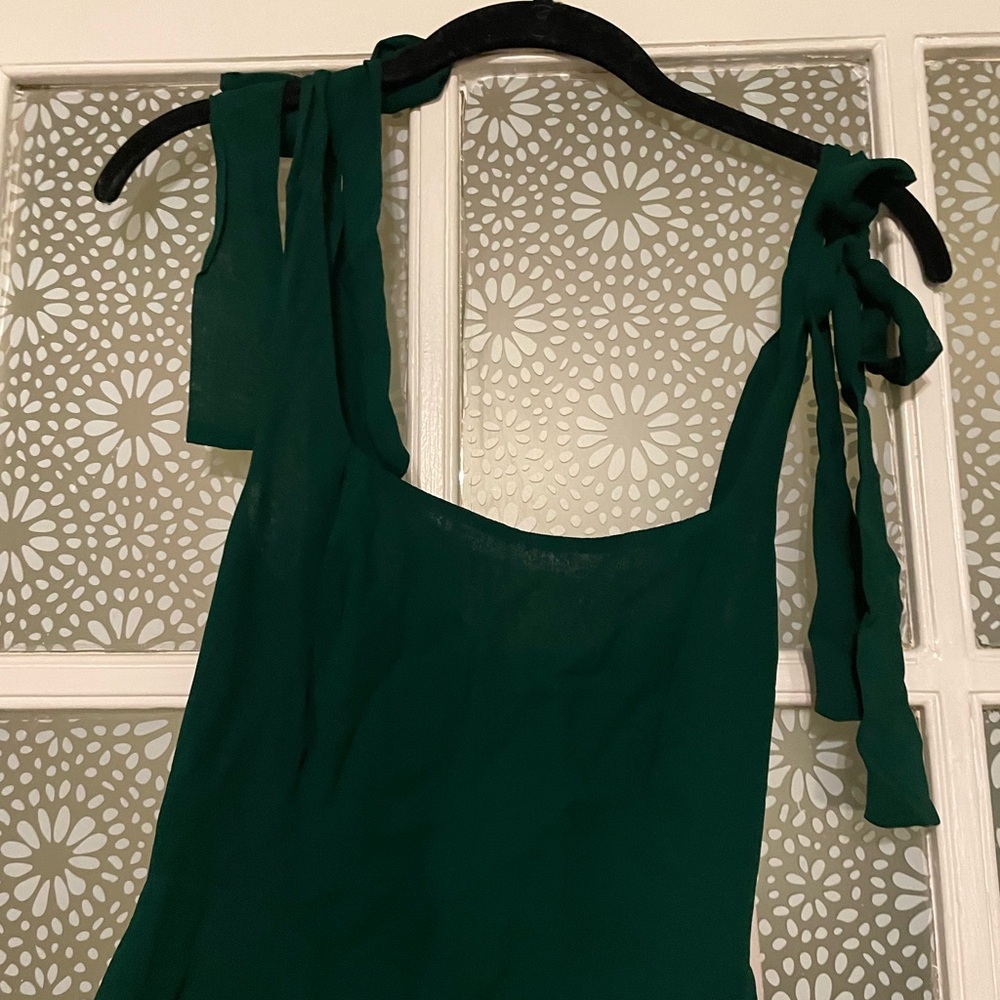 Emerald green midi dress - Picture 4 of 5